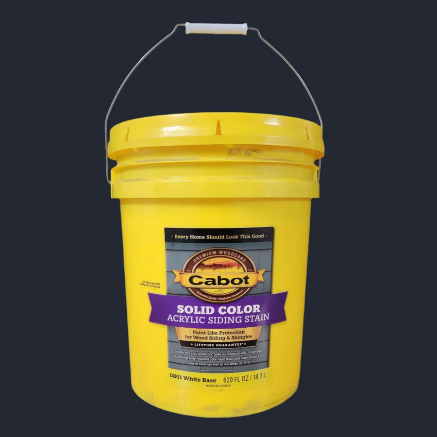 Cabot Acrylic Siding Stain · White Base · 5 Gallon