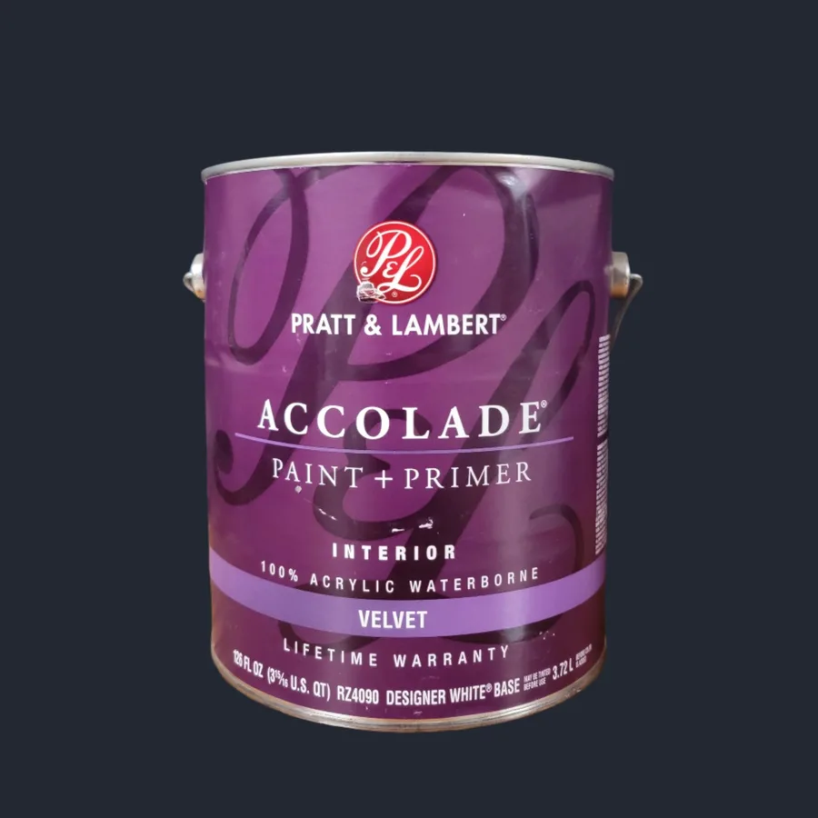 Pratt & Lambert Accolade · Velvet · Designer White Base