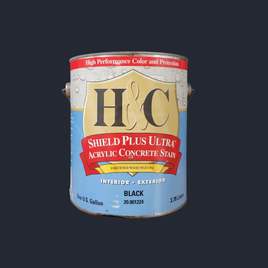 H&C Shield Plus Ultra Premium Acrylic Concrete Stain · Black