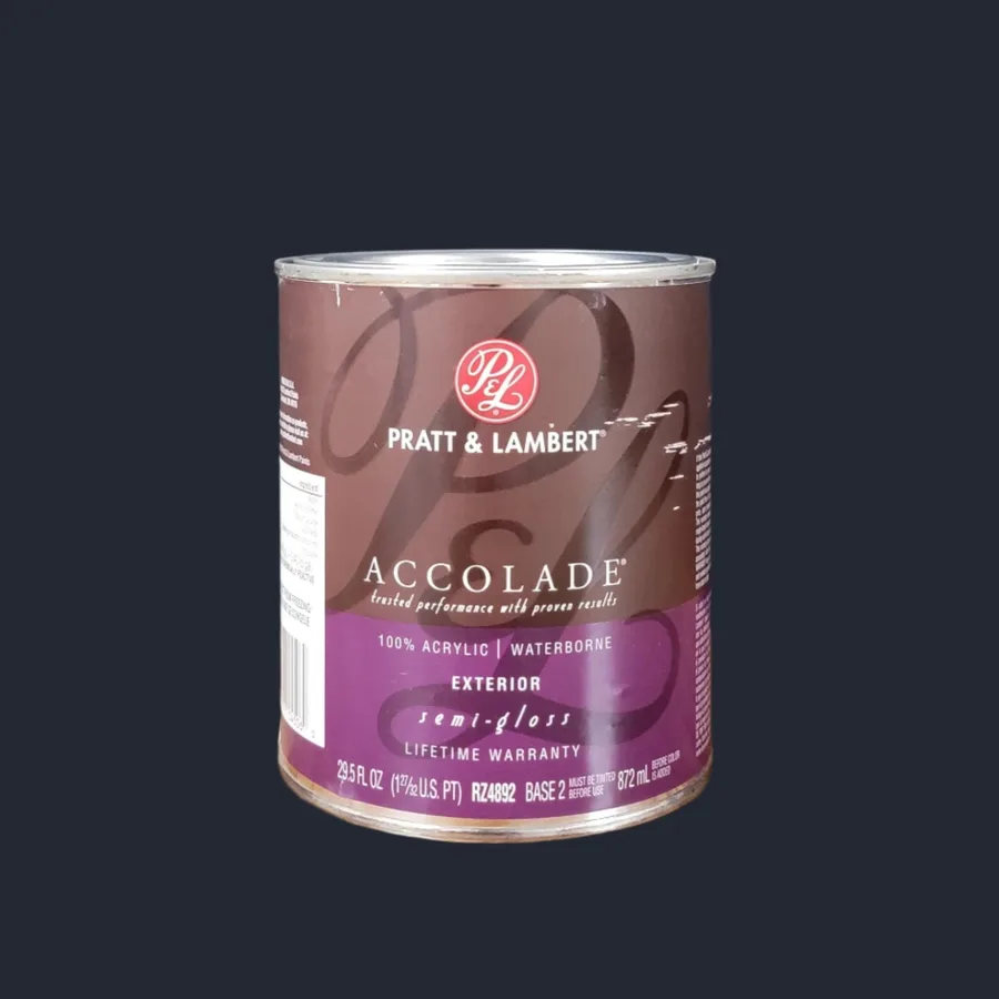 Pratt & Lambert Accolade Exterior · Semi-Gloss · Base 2 · Quart